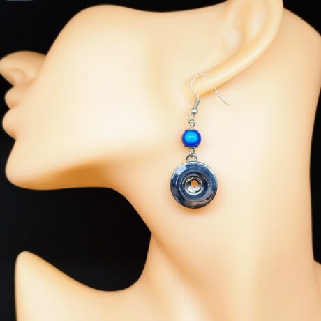 Support Boucles d'oreilles Bleu pour clip pression